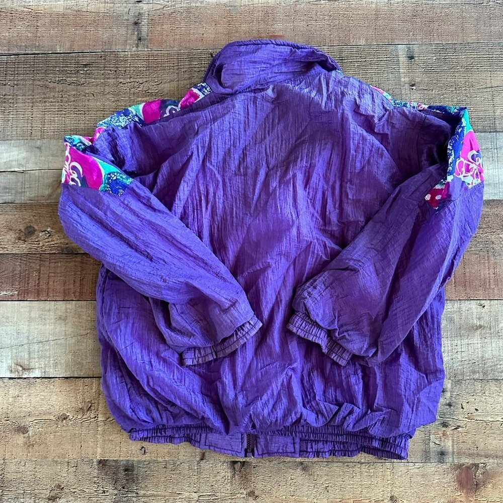 Sufi Womens Vintage Track suit Cinched Cropped Pant and Sleeves in Purple - Picture 11 of 16